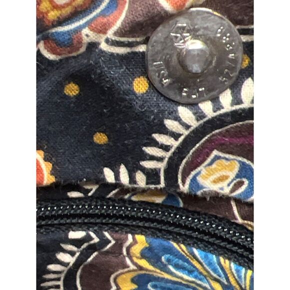 Vera Bradley Kensington Brown Shoulder Bag Ladies Purse Retired Womens Tote - Picture 12 of 13